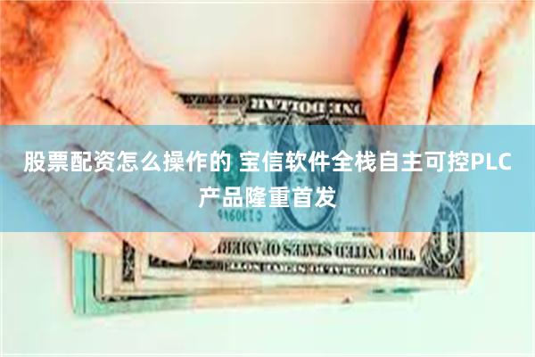 股票配资怎么操作的 宝信软件全栈自主可控PLC产品隆重首发