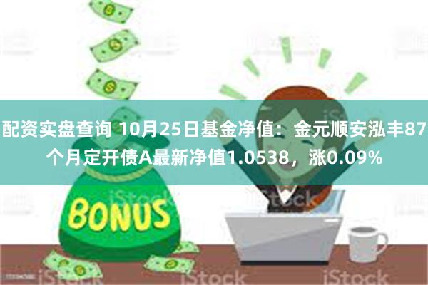 配资实盘查询 10月25日基金净值：金元顺安泓丰87个月定开债A最新净值1.0538，涨0.09%